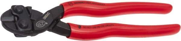 H.K. Porter - 8-1/2" OAL, Mini Bolt Cutter - Plastic Dipped Handle - Benchmark Tooling