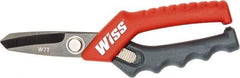 Wiss - 1-3/4" LOC, 7" OAL Stainless Steel Shears - Ergonomic, Plastic Straight Handle, For General Purpose Use - Benchmark Tooling