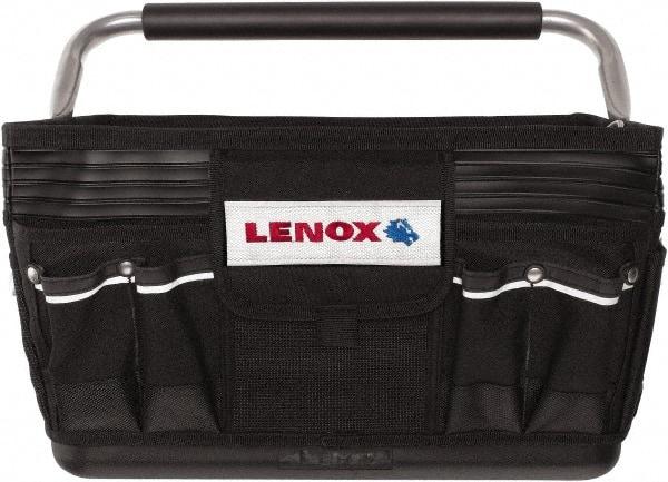 Lenox - 23 Pocket Black Ballistic Nylon Tool Bag - 19" Wide x 10" Deep x 12" High - Benchmark Tooling