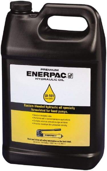 Enerpac - 1 Gal Container Mineral Hydraulic Oil - -42.78 to 190.56°F, ISO 15, 82 SUS at 100°F - Benchmark Tooling