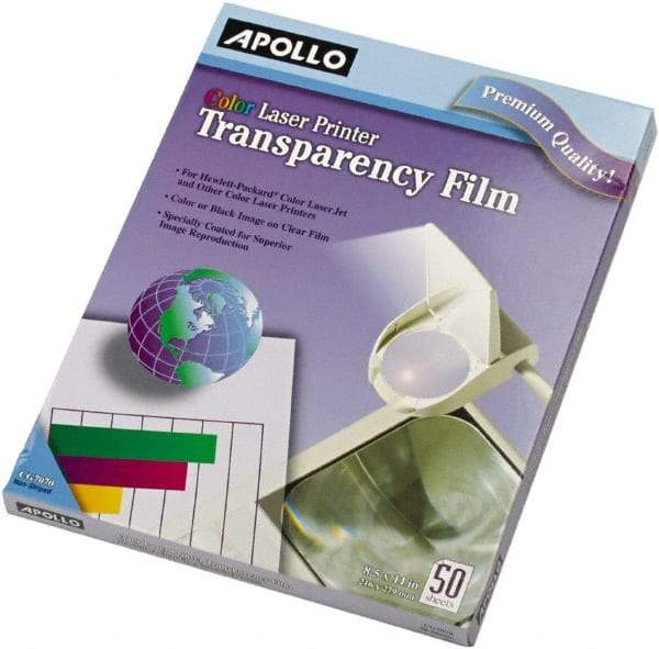 Apollo - Transparency Films & Sleeves Audio Visual Conference Accessory Type: Transparency Sleeves For Use With: Color Laser Printers/Copiers - Benchmark Tooling