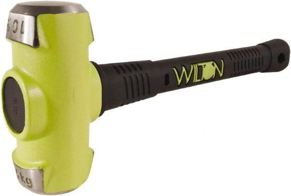 Wilton - 10 Lb Head, 16" Long Sledge Hammer - Steel Head, Steel Handle with Grip - Benchmark Tooling