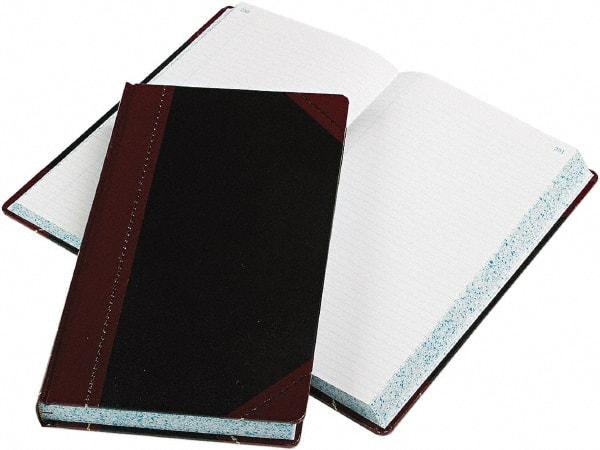 Boorum & Pease - 500 Sheet, 14-1/8 x 8-5/8", Record Rule Record/Account Book - Black & Red - Benchmark Tooling