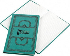 Boorum & Pease - 300 Sheet, 12-1/8 x 7-5/8", Record Rule Record/Account Book - Blue - Benchmark Tooling