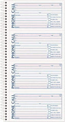 TOPS - 400 Sheet, 2-3/4 x 5", Call Book - Blue & Red - Benchmark Tooling