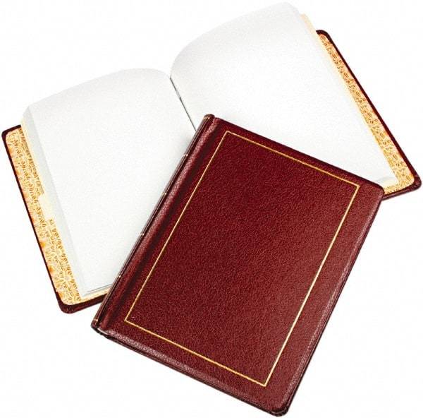 Wilson Jones - 250 Sheet, 8-1/2 x 11", Log Book - Red - Benchmark Tooling