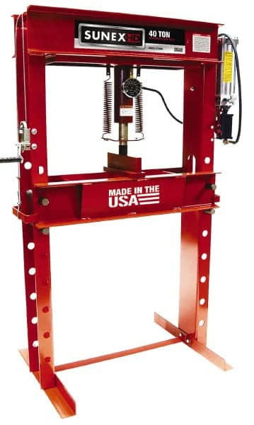 Sunex Tools - 40 Ton Air and Hydraulic Shop Press - 8-1/4 Inch Stroke, 1/3 HP - Benchmark Tooling