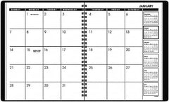 AT-A-GLANCE - 24 Sheet, 6-7/8 x 8-3/4", Planner Appointment Book - Black - Benchmark Tooling