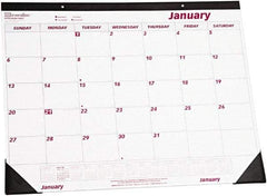 REDIFORM - 12 Sheet, 22 x 17", Desk Pad - White & Red - Benchmark Tooling