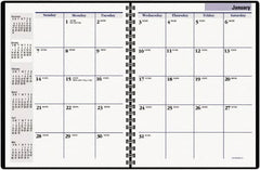 DayMinder - 24 Sheet, 6-7/8 x 8-3/4", Appointment Book - Black - Benchmark Tooling