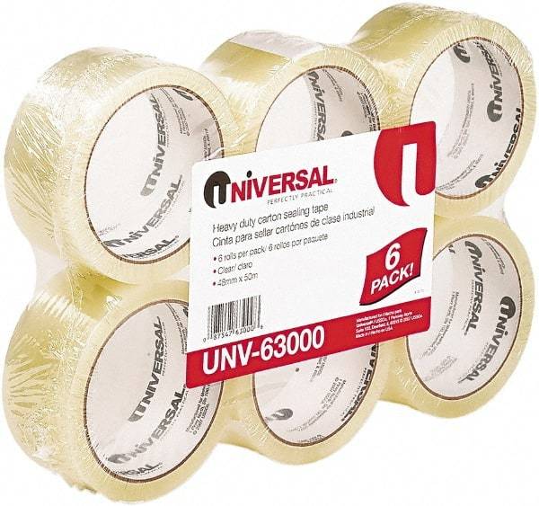 UNIVERSAL - 2" Wide x 1.85mm Thick x 55 yds Long, 63000 Box Sealing & Label Protection Tape - Clear - Benchmark Tooling