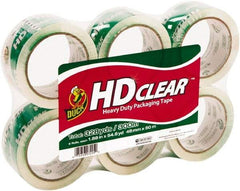 Duck - 1-7/8" Wide x 2.6mm Thick x 55 yds Long, HD Box Sealing & Label Protection Tape - Clear - Benchmark Tooling