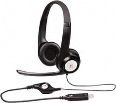 Logitech - Reusable, Over the Head Headset with Microphone - Black Plug, Black Cup - Benchmark Tooling