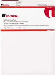 UNIVERSAL - 25 x 30 Inch Self Stick Easel Pad, White, 30 Sheets per Pad - For Use with Easel Stands - Benchmark Tooling