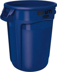 Rubbermaid - 20 Gal Blue Round Trash Can - Polyethylene, 22.94" High - Benchmark Tooling