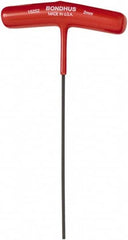 Bondhus - 2mm Hex, T-Handle Cushion Grip, Hex Key - 9" OAL, Metric System of Measurement - Benchmark Tooling