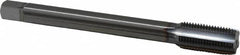 OSG - 1/2-20 UNF 2B 5 Flute TiCN Finish Solid Carbide Straight Flute Machine Tap - Modified Bottoming, Right Hand Thread, 110mm OAL, 1-21/32" Thread Length, Oversize - Exact Industrial Supply