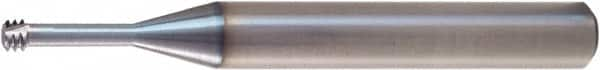 Vargus - M5x0.8 ISO, 4.05mm Cutting Diam, 3 Flute, Solid Carbide Helical Flute Thread Mill - Internal Thread, 15.4mm LOC, 57mm OAL, 6mm Shank Diam - Benchmark Tooling