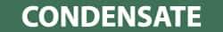NMC - Pipe Marker with Condensate Legend and No Graphic - 2-1/2 to 6" Pipe Outside Diam, White on Green - Benchmark Tooling