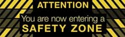 NMC - Attention - You Are Now Entering a Safety Zone, 120 Inch Long x 36 Inch High, Safety Banner - Polyethylene, English, Printed on 1 Side - Benchmark Tooling