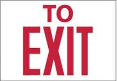 NMC - To Exit, Aluminum Exit Sign - 10" Wide x 7" High - Benchmark Tooling