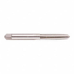 Regal Cutting Tools - 9/16-16 UNS 4 Flute Bright Finish High Speed Steel Straight Flute Standard Hand Tap - Plug, Right Hand Thread, 3-19/32" OAL, 1-21/32" Thread Length, H3 Limit, Oversize - Exact Industrial Supply