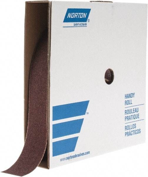 Norton - 2" x 50 Yd 40 Grit Aluminum Oxide Cloth Roll - Coarse Grade, X Weighted Backing - Benchmark Tooling