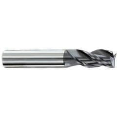 3/8" Dia. - 1/2" LOC - 2" OAL - .015-.020 Radius 3 FL Carbide S/E HP End Mill-AlTiN - Benchmark Tooling