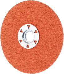 Norton - 4-1/2" Diam 5/8-11 Threaded Hole 36 Grit Fiber Disc - Very Coarse Grade, Ceramic Alumina - Benchmark Tooling