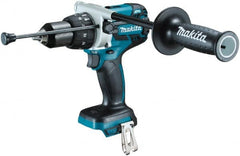 Makita - 18 Volt 1/2" Keyless Chuck Cordless Hammer Drill - 0 to 34,000 BPM, 0 to 400 & 0 to 1,500 RPM, Reversible, Ergonomic Handle - Benchmark Tooling