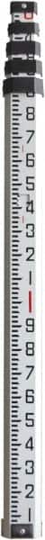 Johnson Level & Tool - Optical Level Aluminum Grade Rod - 4 Sections, 8 Ft. Overall Length - Benchmark Tooling