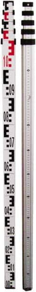 Johnson Level & Tool - Optical Level Aluminum Grade Rod - 5 Sections, 4m Overall Length - Benchmark Tooling