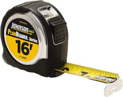 Johnson Level & Tool - 16' x 1" Tape Measure - 1/16" Graduation, Inch Graduation Style - Benchmark Tooling