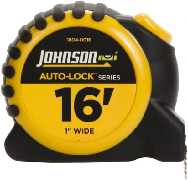 Johnson Level & Tool - 16' x 1" Tape Measure - 1/16" Graduation, Inch Graduation Style - Benchmark Tooling