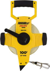 Johnson Level & Tool - 100' x 1/2" Tape Measure - 1/8" (Face) & 1/10" (Back) Graduation, Inch Graduation Style - Benchmark Tooling