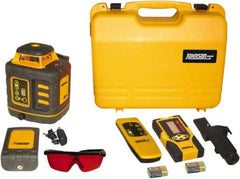 Johnson Level & Tool - 2,000' (Exterior) Measuring Range, 1/8" at 100' Accuracy, Self-Leveling Rotary Laser - ±3° Self Leveling Range, 150, 200, 250 & 300 RPM, 2 Beams, NiMH Battery Included - Benchmark Tooling