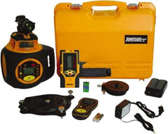 Johnson Level & Tool - 2,000' (Exterior) Measuring Range, 1/16" at 100' Accuracy, Self-Leveling Rotary Laser - 300, 600 & 1,100 RPM, 2 Beams, Lithium-Ion Battery Included - Benchmark Tooling