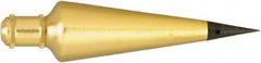 Johnson Level & Tool - 5-5/16 Inch Long, 1-5/16 Inch Diameter Brass Plumb Bob - 32 Ounce, Has Replacable Tip - Benchmark Tooling