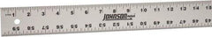 Johnson Level & Tool - 60" Long, 1/8, 1/16" Graduation, Aluminum Rule - English Graduation Style, Gray, Anodized Finish - Benchmark Tooling