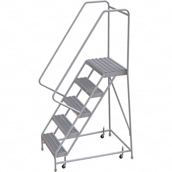 TRI-ARC - Rolling & Wall Mounted Ladders & Platforms Type: Rolling Warehouse Ladder Style: Rolling Safety Ladder - Benchmark Tooling