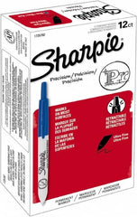 Sharpie - Blue Permanent Marker - Retractable Ultra Fine Tip, Alcohol Based Ink - Benchmark Tooling