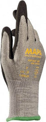 MAPA Professional - Size L (9), ANSI Cut Lvl 2, Puncture Lvl 3, Abrasion Lvl 4, Nitrile Coated HDPE Cut Resistant Gloves - Black, Paired - Benchmark Tooling