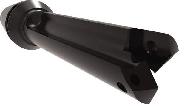 Allied Machine and Engineering - Series Z, 7/16 to 1/2" Diam, ER16 ER Collet, Straight Flute Spade Drill - 1-3/8" Max Depth, 1-29/32" Body Length, 3-5/64" OAL, Short Length, Through Coolant - Benchmark Tooling