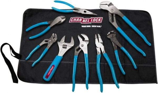 Channellock - 8 Piece Plier Set - Comes in Tool Roll - Benchmark Tooling