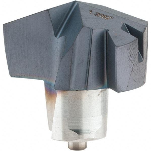 Iscar - Series ICM, 31.75mm Diam Grade IC908 Replaceable Drill Tip - Carbide, TiAlN/TiN Finish, 31 Seat Size - Benchmark Tooling