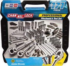 Channellock - 171 Piece 1/4, 3/8, 1/2" Drive Mechanic's Tool Set - Comes with Blow-Molded Case - Benchmark Tooling