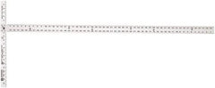 Johnson Level & Tool - 54" Blade Length x 1-1/2" Blade Width, 22" Base Length x 2" Base Width Aluminum Square - 0.008" Accuracy - Benchmark Tooling