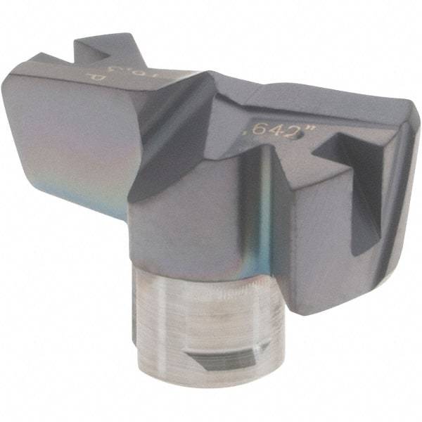 Iscar - Series FCP, 16.31mm Diam Grade IC908 Replaceable Drill Tip - Carbide, TiAlN/TiN Finish, 16 Seat Size - Benchmark Tooling