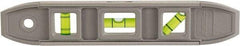 Johnson Level & Tool - Magnetic 9" Long 3 Vial Torpedo Level - Aluminum, Gray, 1 Plumb, 1 Level & 1 45° Vials - Benchmark Tooling