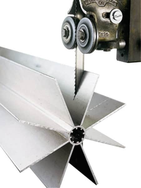 Lenox - 6 TPI, 6' 8" Long x 1/4" Wide x 0.025" Thick, Welded Band Saw Blade - Carbon Steel, Toothed Edge, Raker Tooth Set, Flexible Back, Contour Cutting - Benchmark Tooling